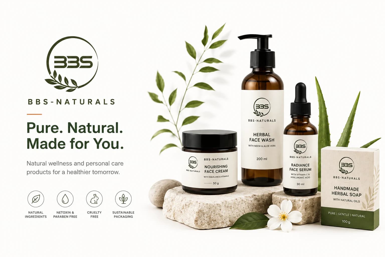BBS Naturals website built by Beyond Binary Solutions