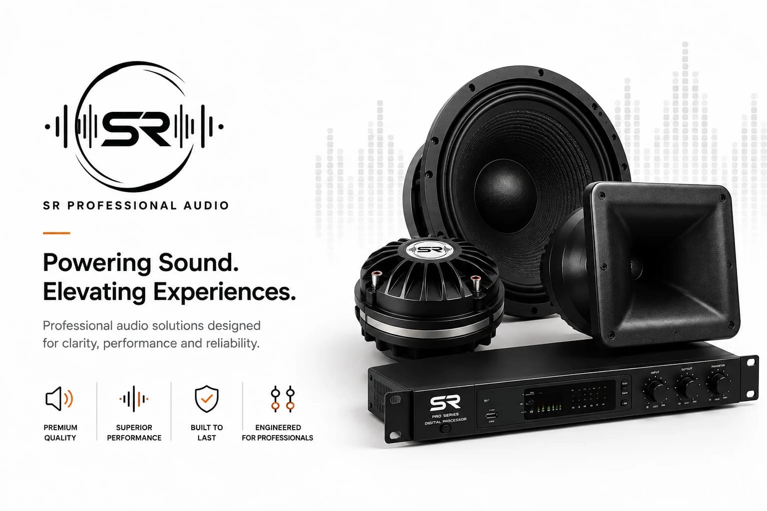 SR Professional Audio website built by Beyond Binary Solutions